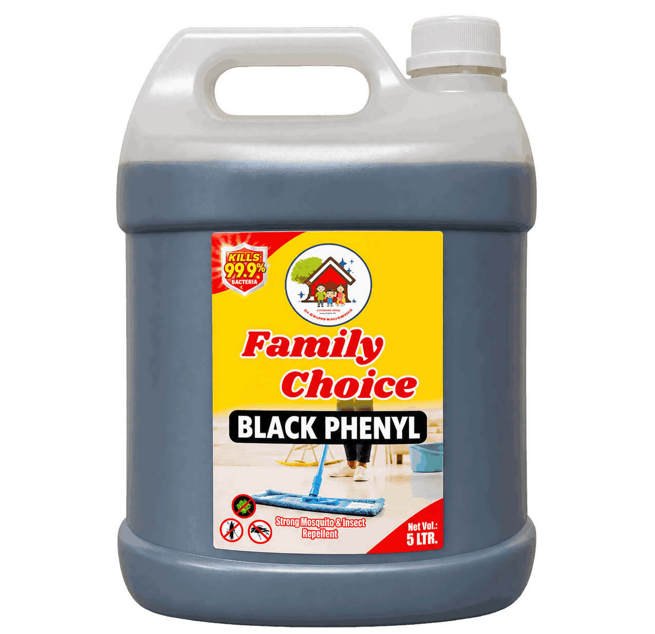 Family Choice Black Phenyl 5L cutout bottle